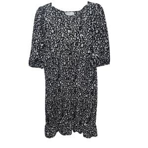 Bershka | Dresses | Bershka Blue And White Floral Dress | Poshmark